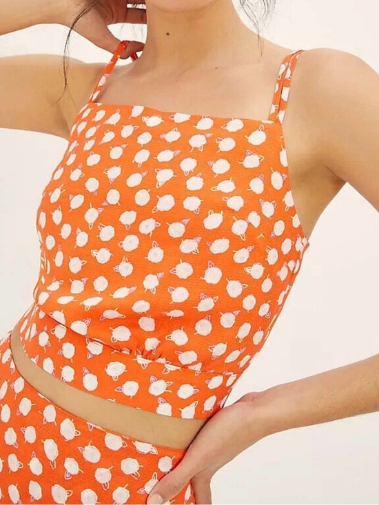 Anthropologie Tops - NWT Anthropologie Daisie Midi Tank Top XL Orange Cream